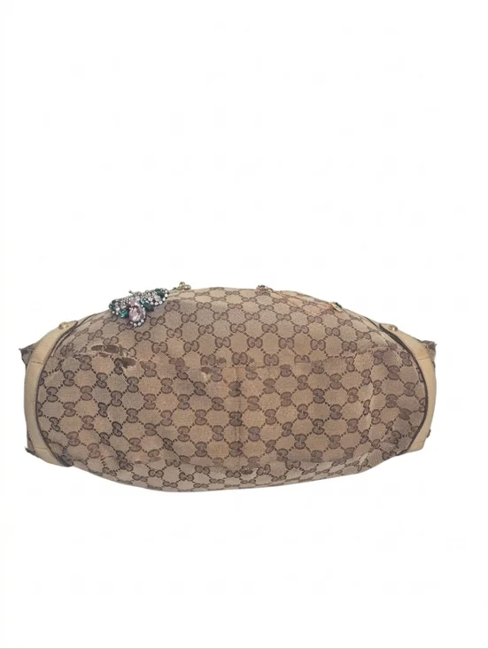 Gucci Vintage Beige GG Canvas Shoulder Bag - Picture 6 of 17